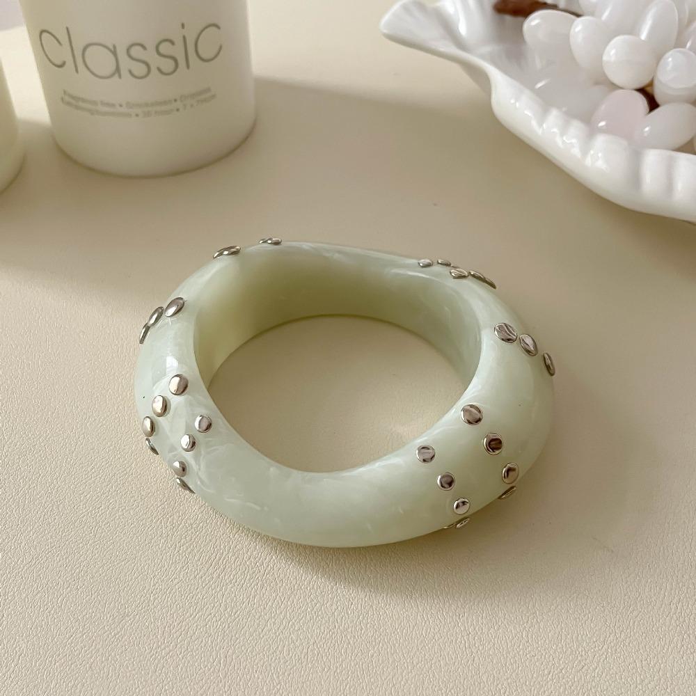 Vintage Acrylic Bangle Bohemian Chunky Bangle Creative Cuff Bracelets  Gift