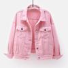Classic Denim Jacket Women Jeans Jean Boyfriend Jackets for Women Oversize Loose Coat Veste Femme Purple White Yellow Mujer