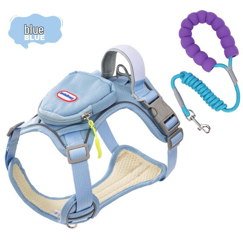 Cute Vest-Style Pet Harness: Anti-Escape Adjustable Dog and Cat Leash