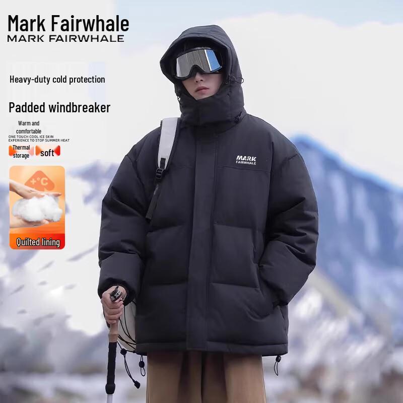 

Mark Fairwhale Men s Winter Hooded Cotton Jacket 2XL