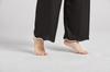 KUMASEN Silk Satin Pajama Long Open Size L Women's 100% Set, Loungewear, Sleeves, Skin-Friendly, Front, Black,