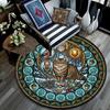 Wild Cats Symbols Round Area Rug Under Office Chairs Bedroom Living Room Home Decor