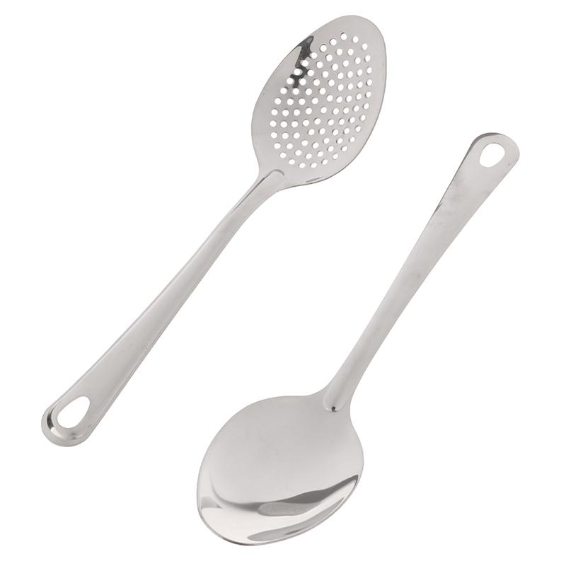 1Pc Stainless Steel Strainer Spoon Kitchen Colander Spoon Filter Strainer Food Scoop Perforated Skimmer Colander