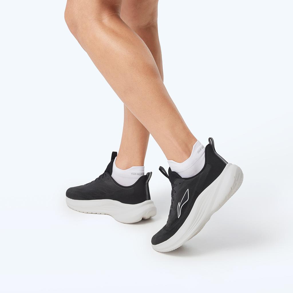 Li Ning Light Breeze Low Top Casual Long Distance Running Sprint Running Shoes Men's Black ARSV107-4