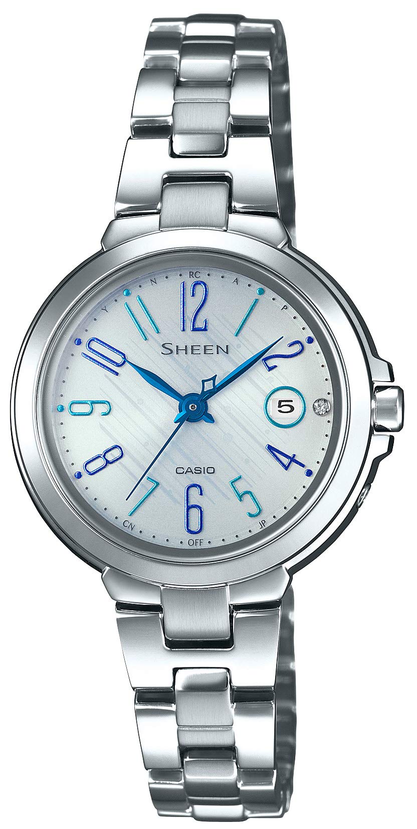 

Женские радиоуправляемые часы Casio Sheen Solar Silver SHW-5100D-7AJF,