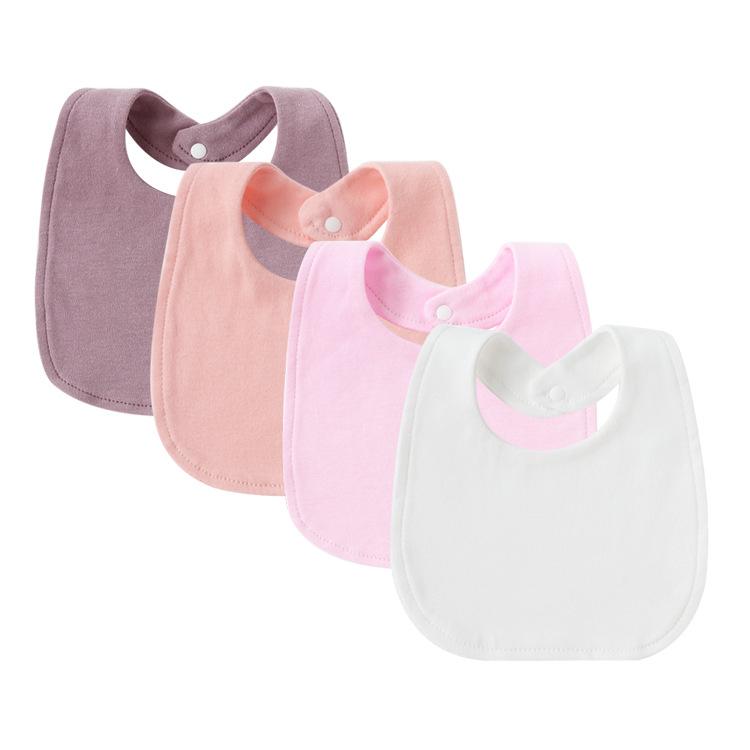 Newborn Baby Bibs Pure Cotton Double Layer Drool Bibs High Absorbency Burp Cloths For Infants Toddlers Soft Skin Friendly