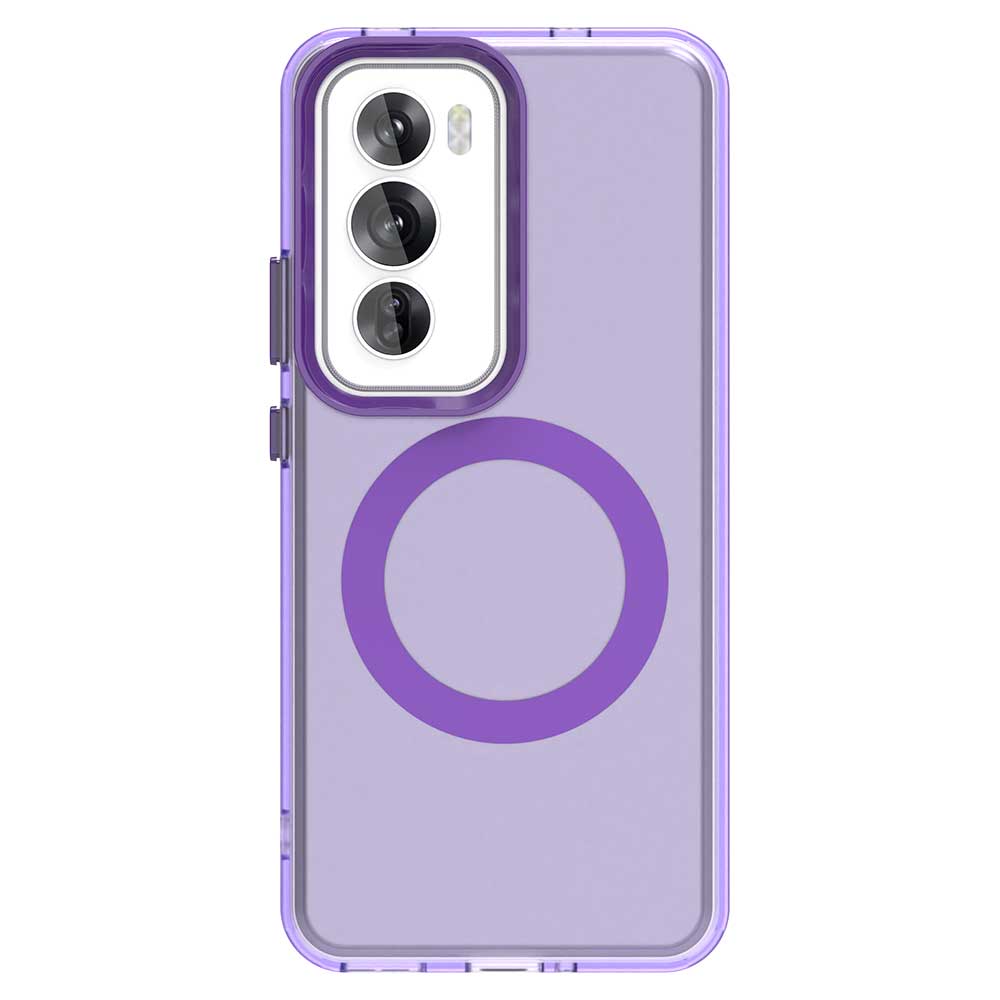 Magsafe Matte Phone Case For Oppo Reno12 Reno12 Pro 5G Protective Case Magnetic Wireless Charging Shockproof Back Cover