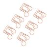 100pcs Paper Clips Multipurpose Innovative Cute Shape Rustproof Electroplating Metal Paperclips for Document Classification