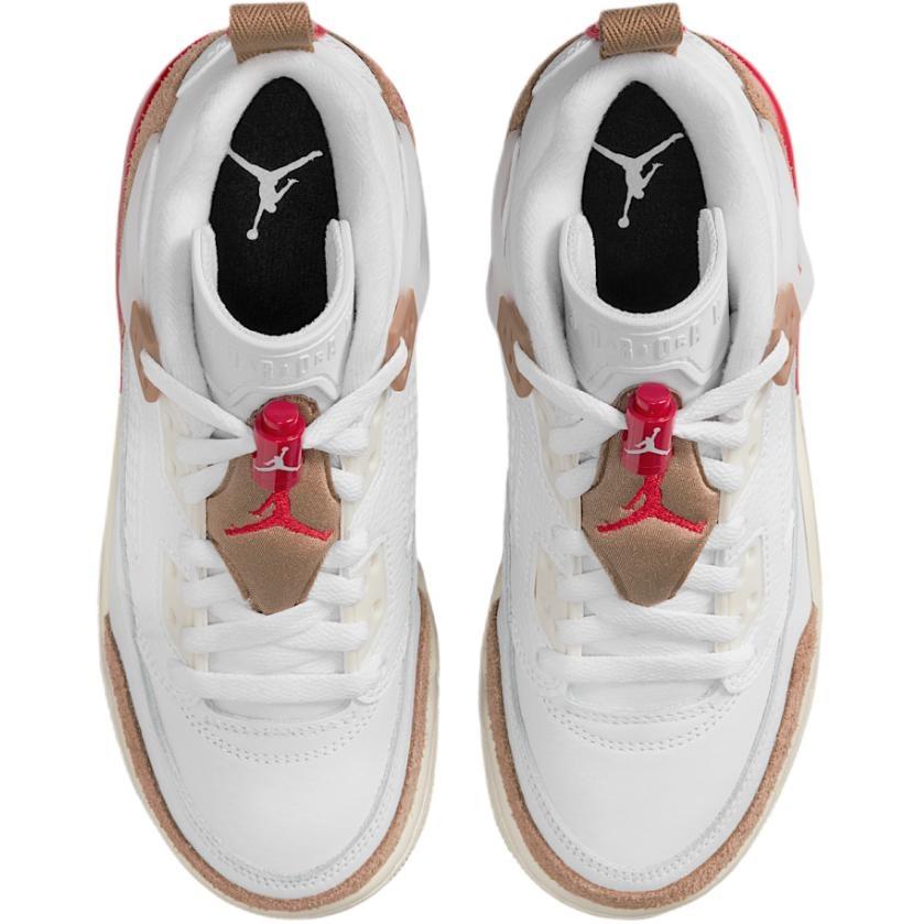 (GS) Air Jordan Spizike Low 'White Desert Camo Fire Red' Kids' FQ3950-105