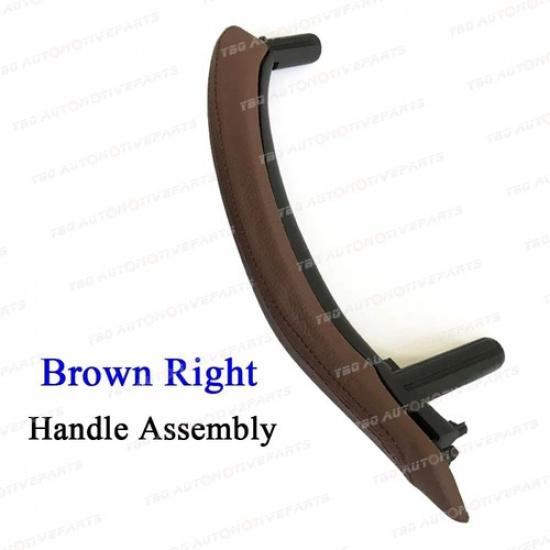 Door Pull Handle Cover with Leather Assembly For BMW X5 X6 F15 F16 2014 -2018