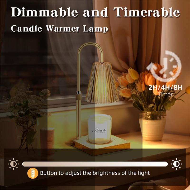 Gift Candle Warmer Table Lamp Aromatherapy Candlestick Lamp Bedroom Bedside Desk Lamp Study Office Home Retro Melting Wax Lamp