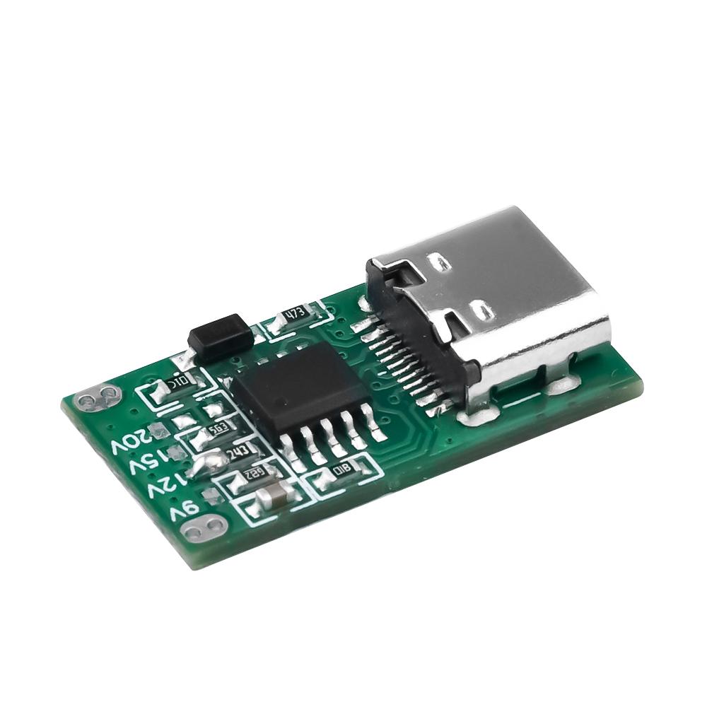 Tip-C PD2.0 PD3.0 9V 12V 15V 20V Detector de sondare cu declanșare de încărcare rapidă USB Boost surse de alimentare Modul de schimbare a încărcătorului Instrumente de bord