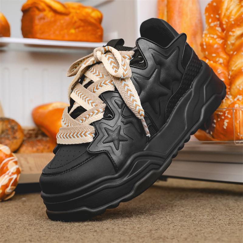 Män Kvinnor Stjärnor Platå Sneakers Vintage Designer Skateboard Casual Utomhus Tennis Löpning Sportskor Street Style Sneakers