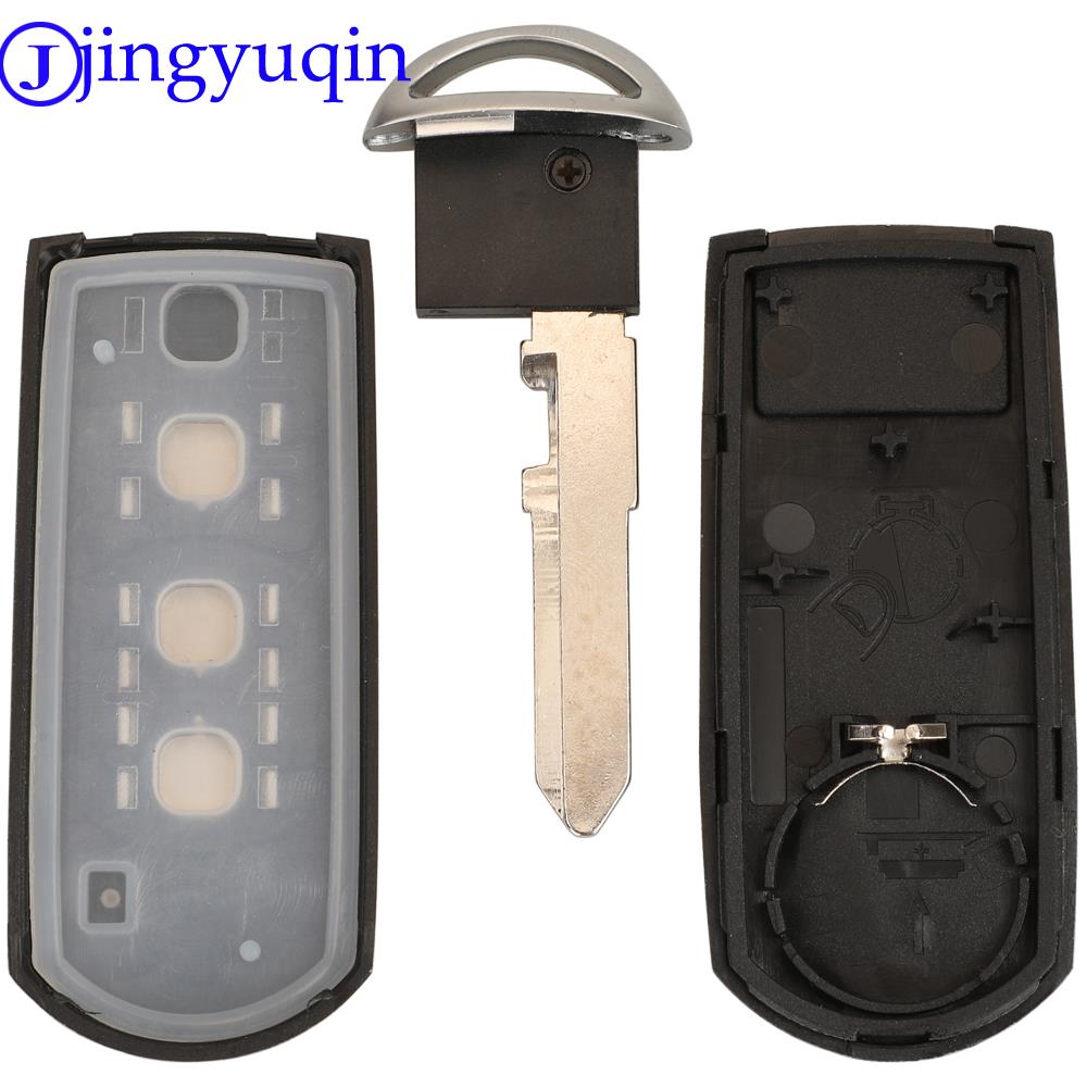 Jingyuqin 3 Tasten Smart Key Shell für MAZDA M2 M3 M5 M6 CX-3 CX-5 Demio Axela Premacy Atenza Auto Remote Keyless Fall fob