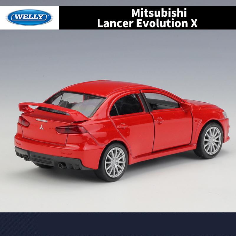 1/36 Mitsubishi Lancer Evolution X 10 Legierungsauto Modell Diecasts Metall Spielzeugfahrzeuge Automodell Hochsimulation Sammlung Kindergeschenk