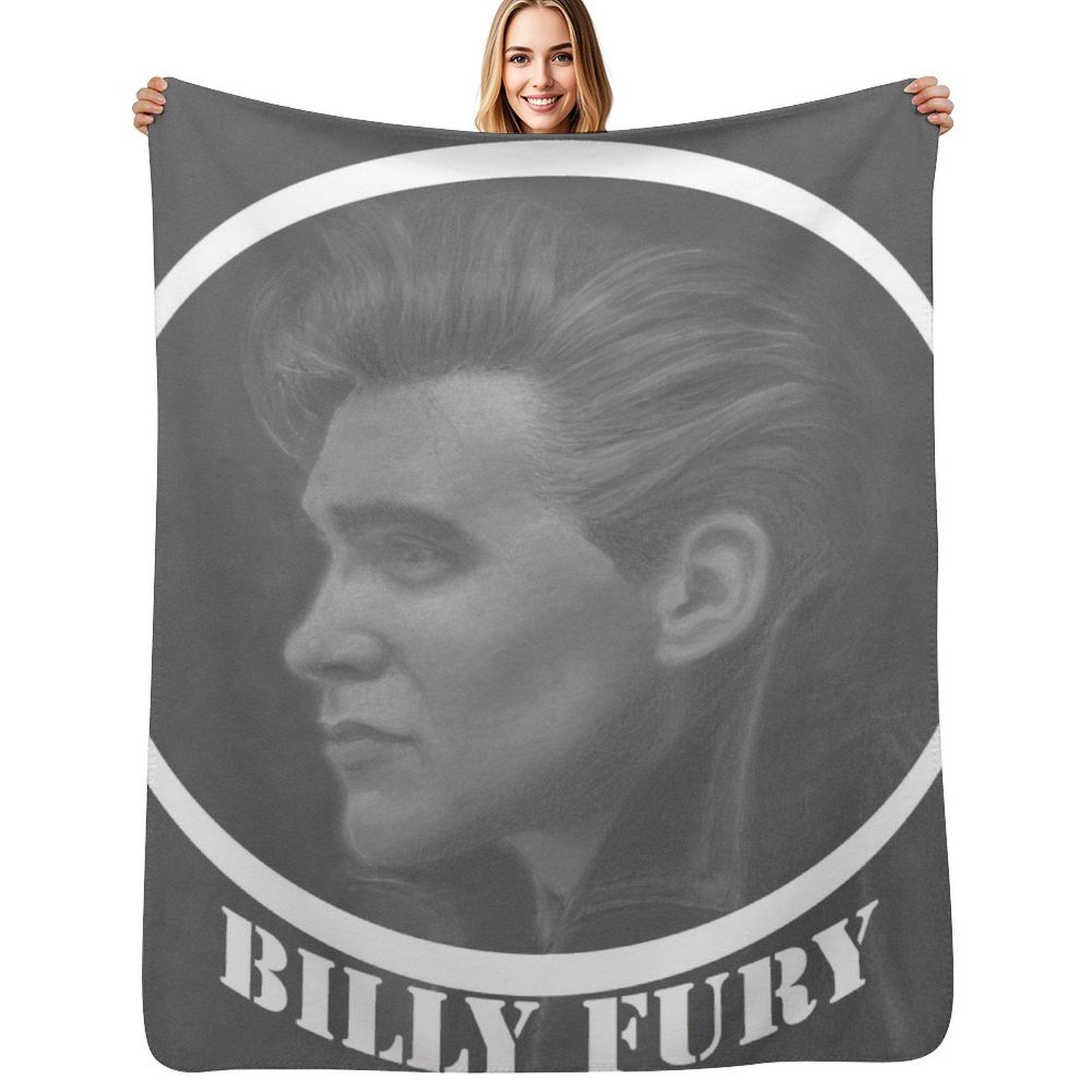 Exquisite Fashion Items Unisex White Billy Fury Throw Blanket Spring Fall Cozy Throw Blanket For Couch