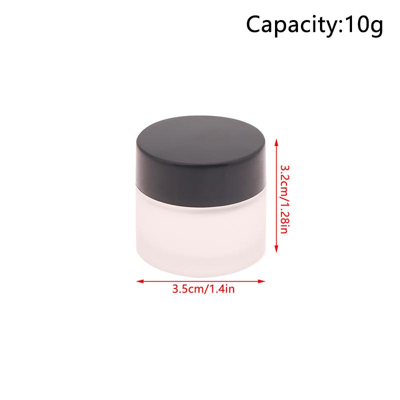 5/10/15/20/30/50/100G Frosted Glass Refillable Ointment Bottles Empty Cosmetic Jar Pot Eye Shadow Face Cream Container