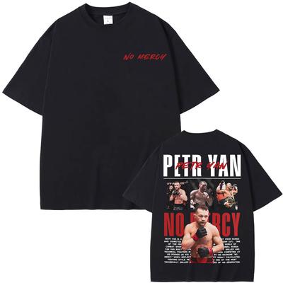 Camisetas Gráficas Vintage Limitadas No Mercy Petr Yan para Hombres Mujeres Moda Harajuku Camiseta Clásica 100% Algodón Camiseta Oversize
