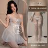 Sexy Mesh See-through Lace Erotic Underwear Hollow Breast Suspender Free Open Gear Uniform