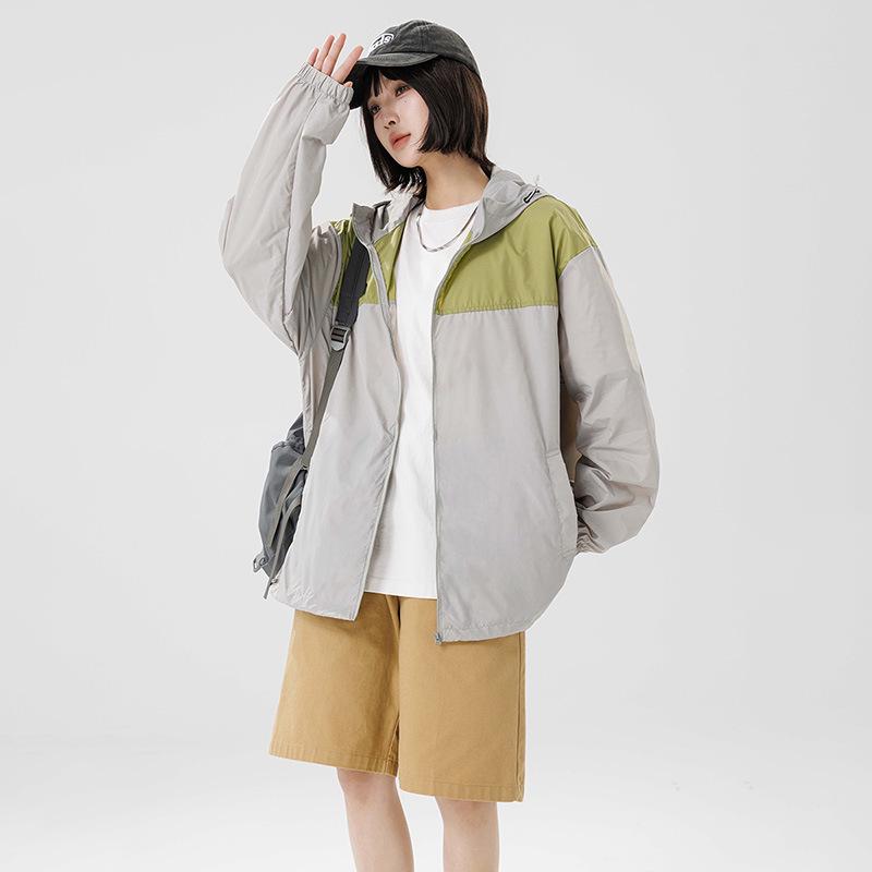 Couple's Lightweight Breathable UV-Protection Hooded Sunscreen Jacket