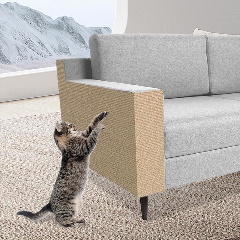 מחצלת גירוד לחתול שטיח שניתן לגזוז דביק בעצמו שטיח עמוד גירוד לחתול להגנה על ריהוט ספה נגד שריטות