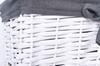 Wicker Basket 30X20X15 Cm - White-Gray
