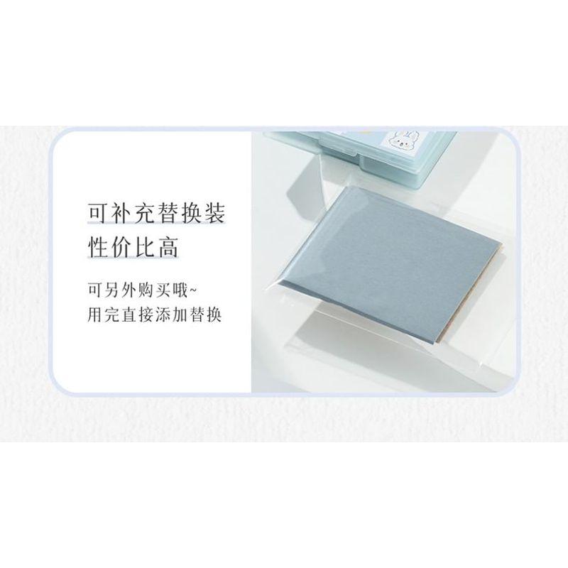Jericoure - Set: Blotting Paper + Square Powder Puff + Mirror Case