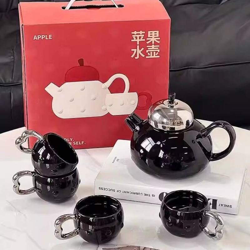 Household Ceramic Teapot and Cup Set Creative Home Tea Set Living Room Water Cup Kettle