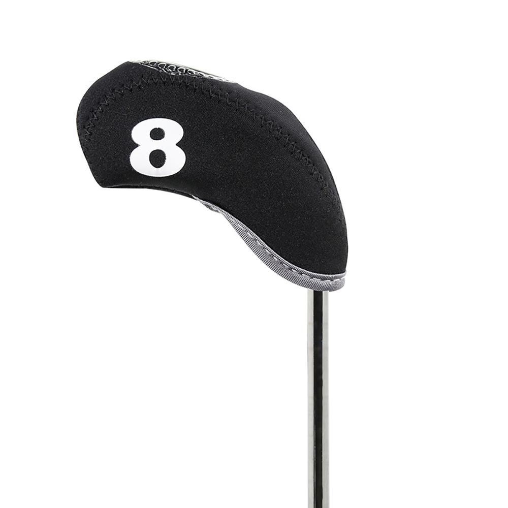 11Pcs Golf Club Covers RH For Callaway Iron Headcovers Black 3-LW Protector New