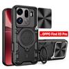 Slide Camera Funda for OPPO Find X9 Pro Case Magnetic Ring Stand Protection Phone Cover Capa