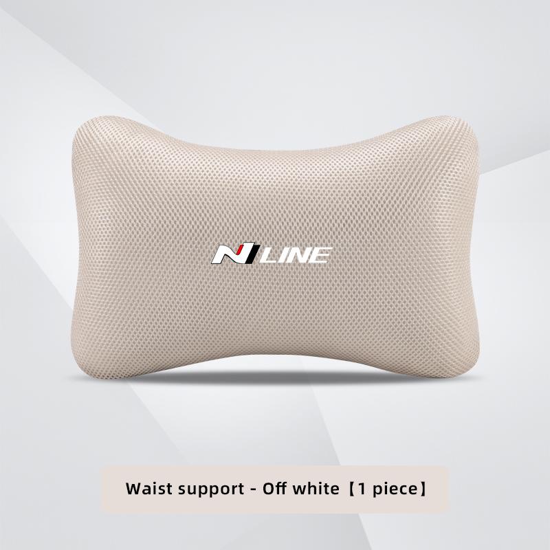 Car Seat Neck Headrest Waist Cushioning Ice Silk Pillow For Hyundai Palisade Bayon Tucson Inster NEXO Creta i30 i20 i10 Grandeur TT33