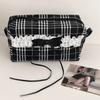 Süße Spitze Schleife Damen Canvas Kosmetiktaschen Tragbare Damen Clutch Geldbörse Lippenstift Make-up Etui Modische Damen Aufbewahrungstasche