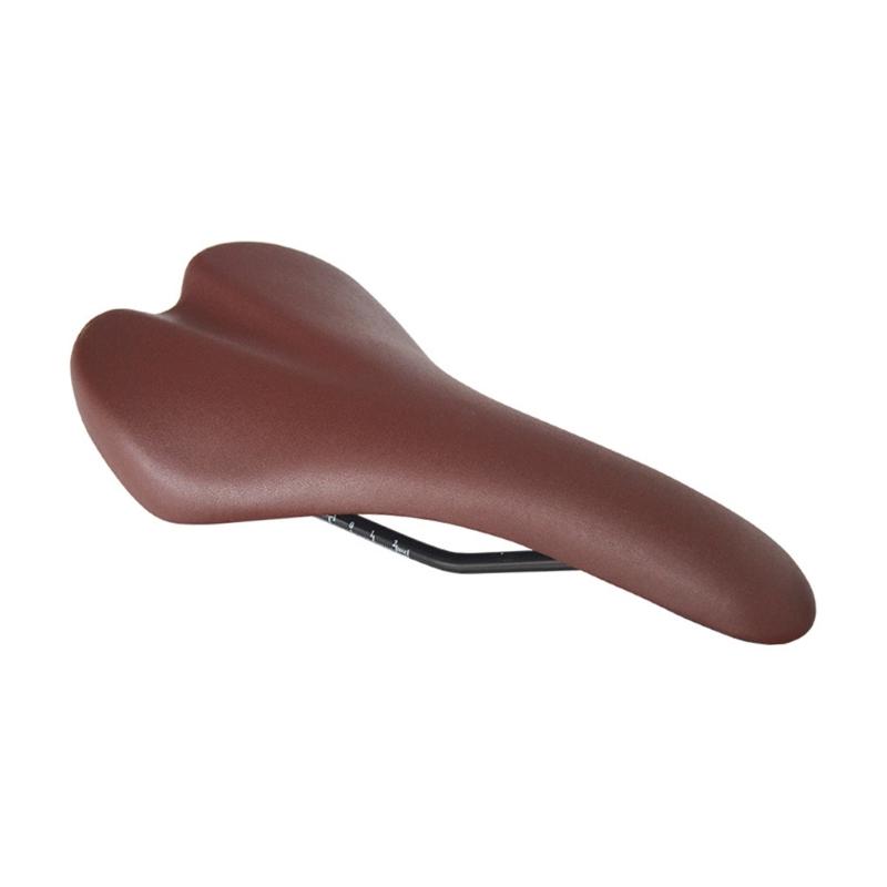 Vintage Bike Saddle Shockproof Wear-Resistant PU Leather Bicycles Saddle Cycling Cushion Thickened Bike Seat Pad