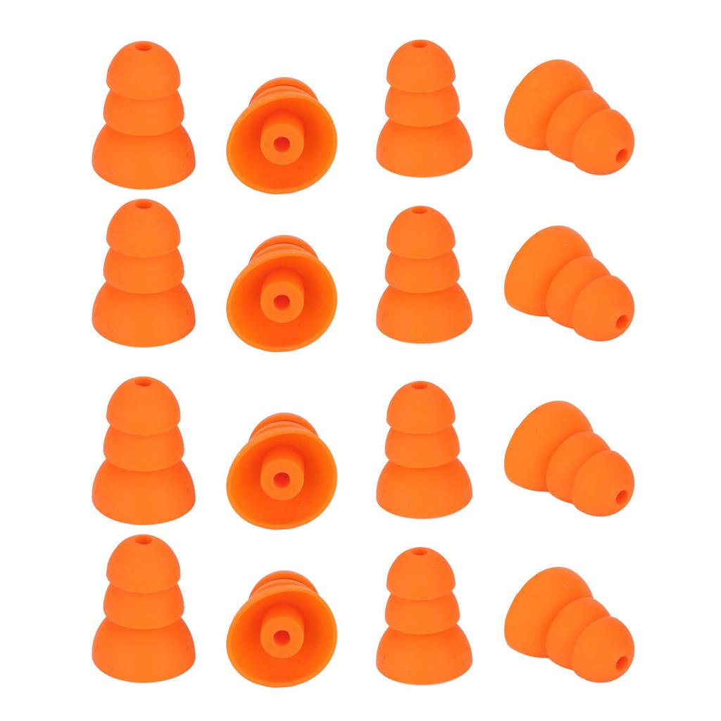 8 Pairs Ear Tips Replacement for for Se846 Se535 Se215 and Inner Hole 2.0‑3.5mm Earbud Orange