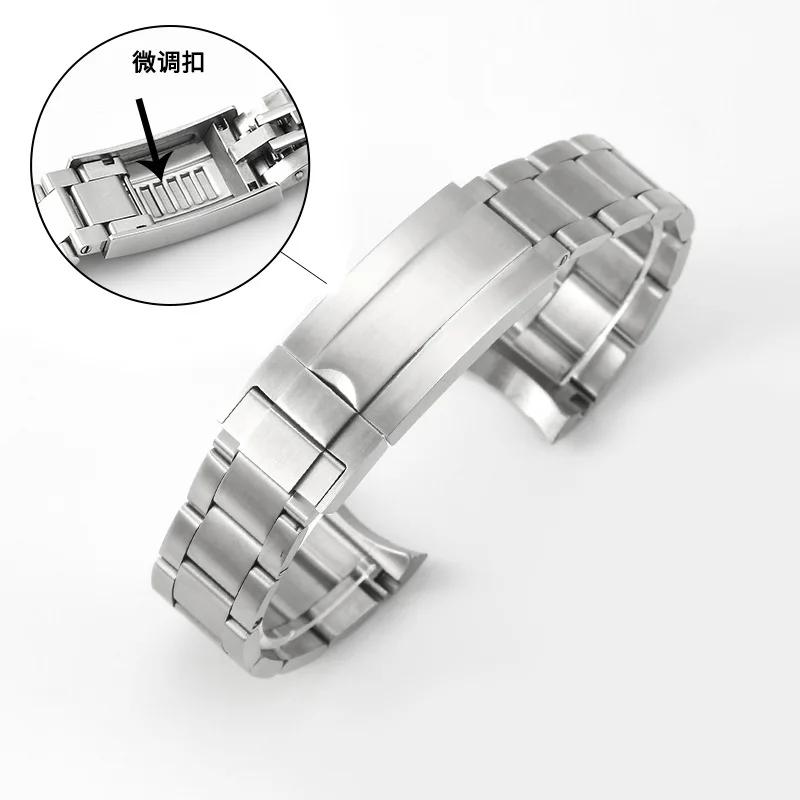 20mm for Rolex Daytona Oyster Perpetual Submariner Seiko NH35 Watch Strap Wrist Bracelet Solid Stainless Teel Watchband 21mm