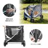 WODEGOU Pet Cart Rain Large Dog Stroller Rain Pet Cart Rain Pet Buggy Rain EVA Transparent Waterproof and Windproof Cover for Dog Wagons and Pet