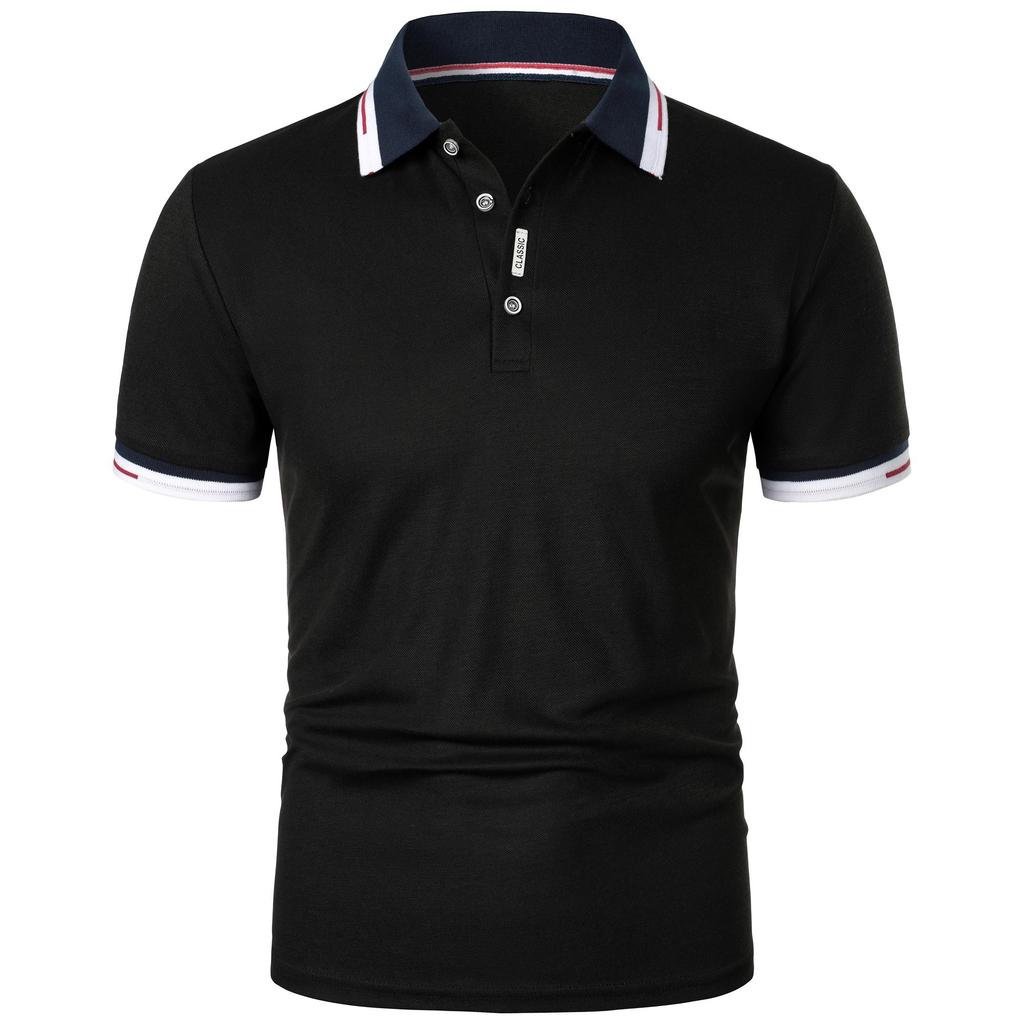 Herr Ny Pikétröja T-shirt Sommar Herr Kortärmad Flerfärgad Krage