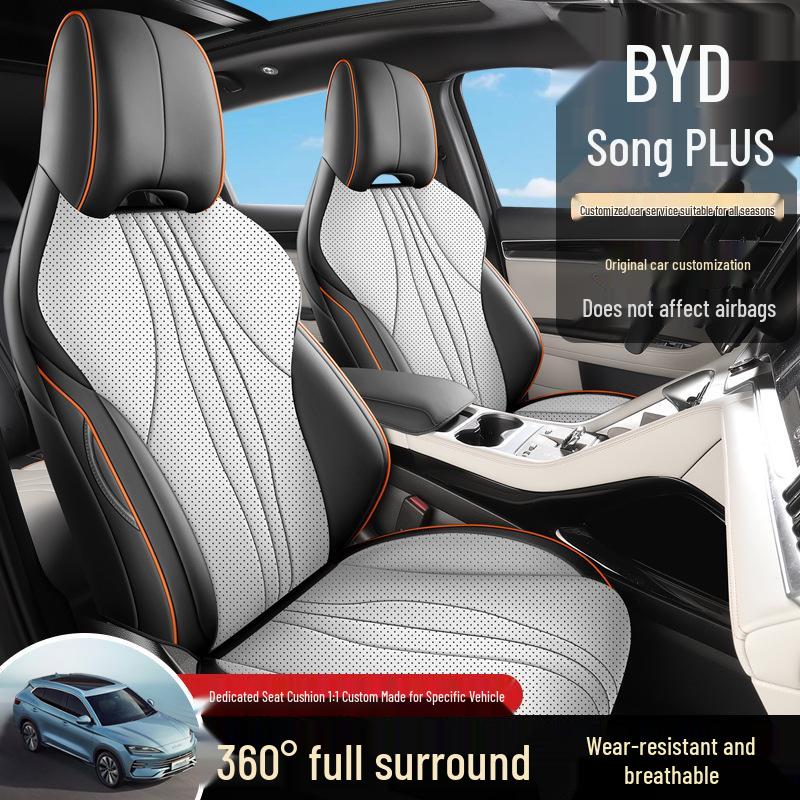 All-Season Full Surround Seat Cover for BYD Song Plus/DMI Five-Seater Car Cushion