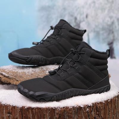 Pantofi de bumbac de exterior Pantofi de bumbac Cizme calde de catifea pentru bărbați și femei Rezistente la uzură și antiderapante Cizme de zăpadă cu cinci degete