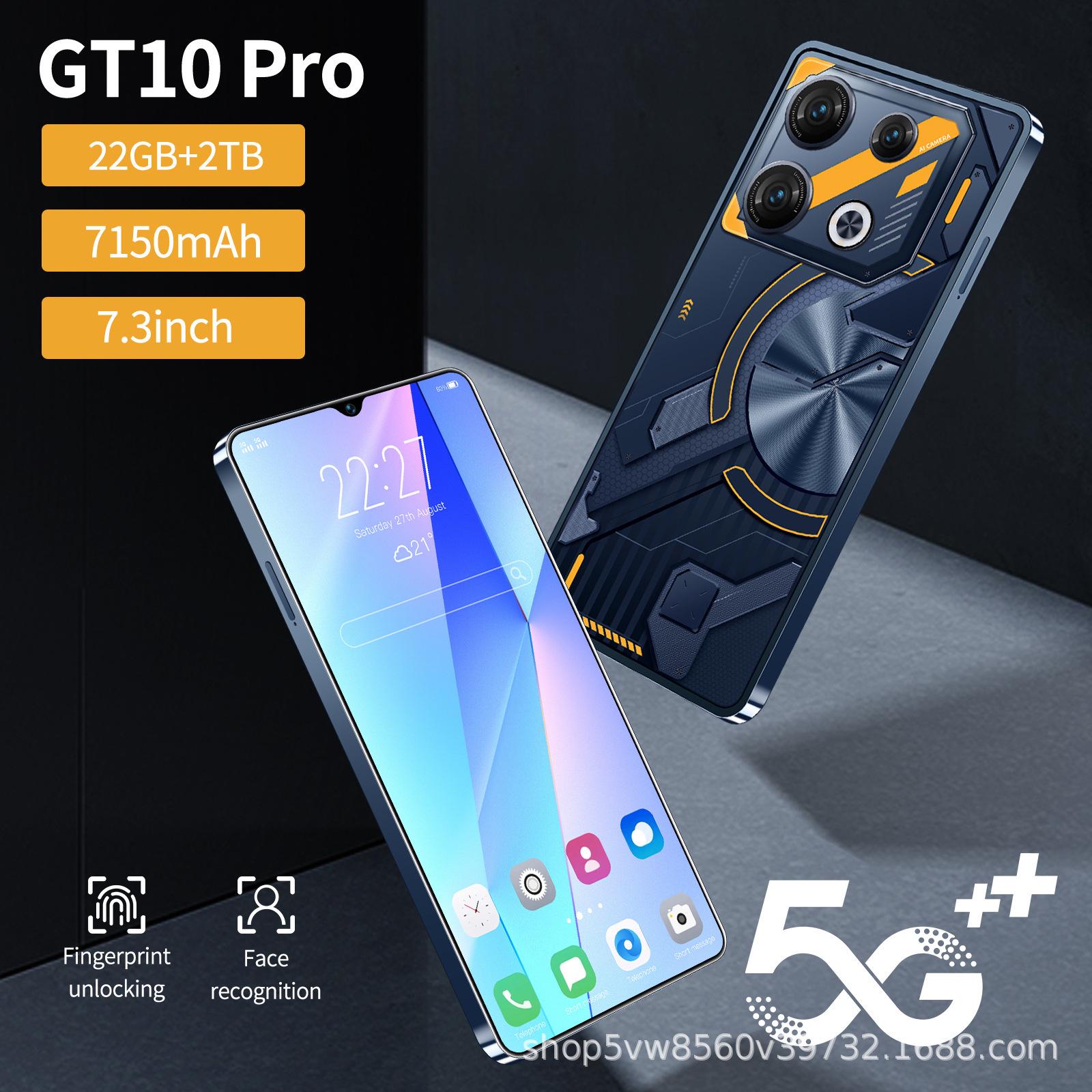 

Смартфон GT10 Pro: Дві SIM-карти, 22+2 ТБ пам яті, Android, Подвійна готовність US Standard [Not usable domestically]