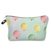 Color pattern printed cosmetic bag, nail polish lipstick storage bag, travel wash clutch bag