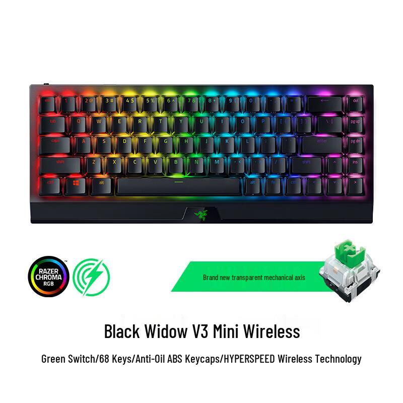 

Razer BlackWidow V3 Mini Wireless 68-Key Mechanical Gaming Keyboard