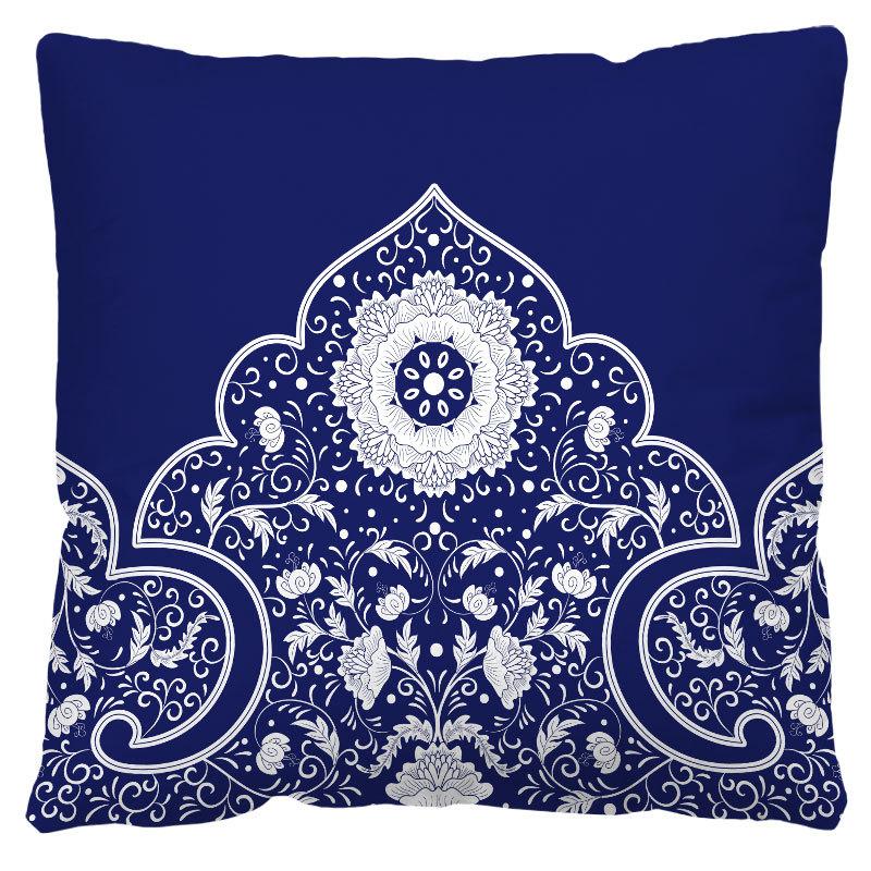 Geometric Cushion Cover Print Ethnic Decorative Pillowcase Sofa Home Decor Peach Skin Pillowcase