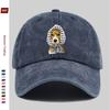 pc Cute Polka Dot Dog with Headscarf Print Full of Cute Pattern Printed Baseball Cap with Pet Casual Print Design Sun Hat Com