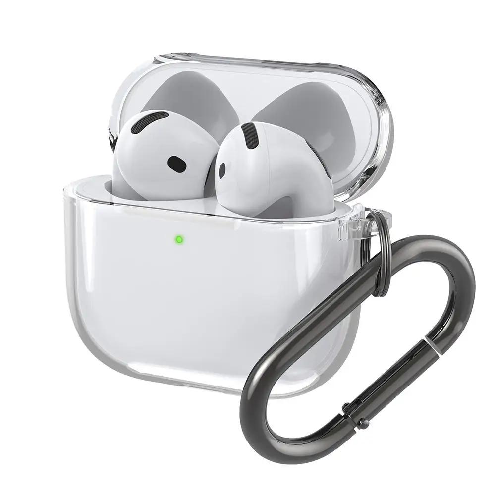 Transparent for AirPods 5 4 3 1/ 2 Secure Lock Cover for AirPods Pro 2 Pro 3 Phone Stand Anti Scratch Earphone Protective Case