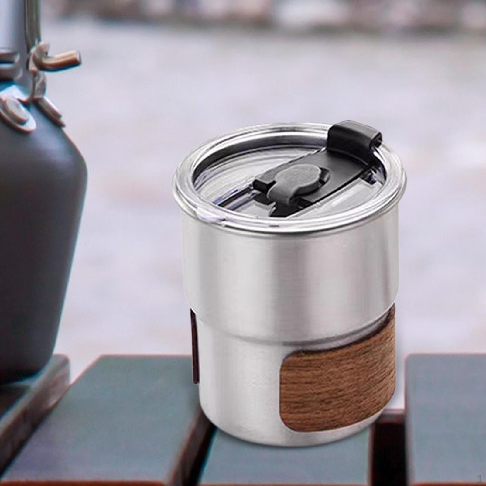 

Многоразовая посуда для напитков из нержавеющей стали для кофе для активного отдыха серебряный