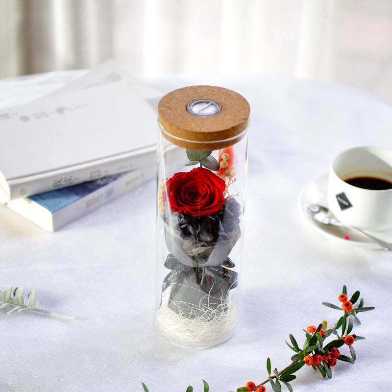 Luminous Rose LED Wishing Bottle Gift Box for Teacher's Day & Mid-Autumn Festival