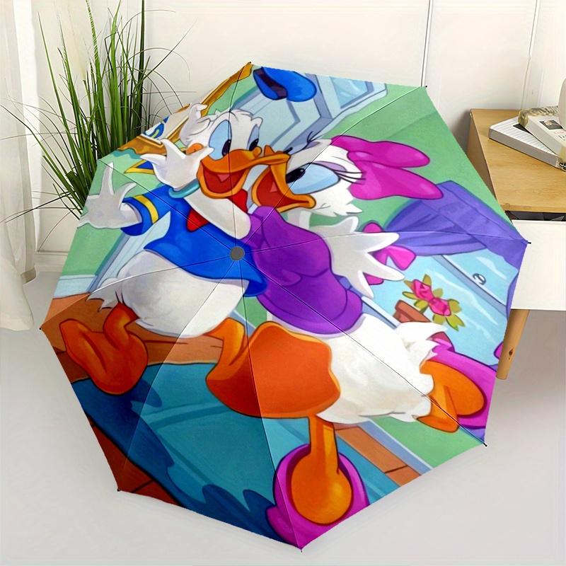 

Donald Duck & Daisy Duck Automatic Opening and Closing Umbrella - Lightweight 3-Fold Design, Suitable for Fans, Travel, Daily Use - Official