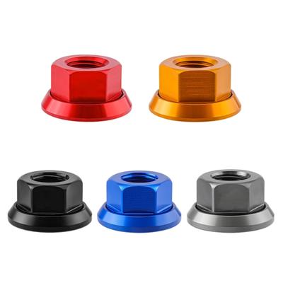 1 Pezzo Lega di Alluminio Bicicletta 3/8 M10 Dadi Bulloni Viti per Mozzi Ruota Anteriore e Posteriore Bici a Scatto Fisso Mountain Bike