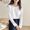 Woodpecker Women's Pure Cotton Long Sleeve Round Neck T-Shirt